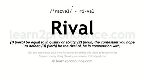 rivalry meaning in tamil|Meaning of RIVAL in Tamil .